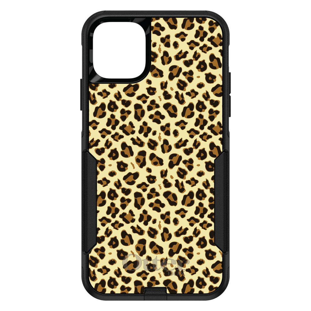 Black Beige Tan Leopard Skin Spots OtterBox Commuter Case for iPhone & Galaxy, view 2