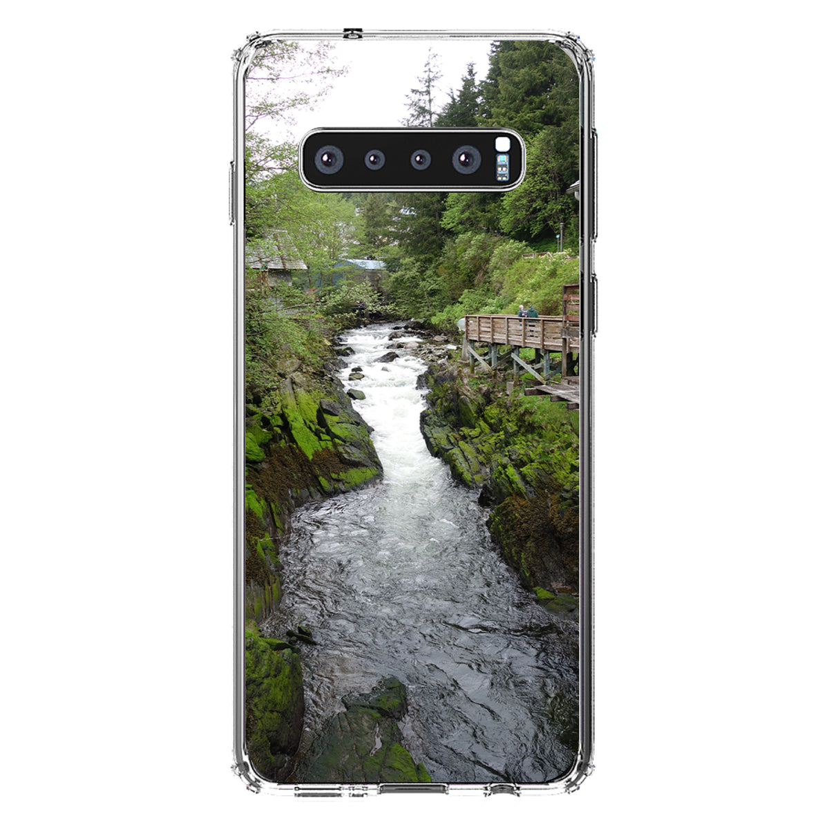 Ketchikan Alaska Stream Clear Shockproof iPhone Case, view 17