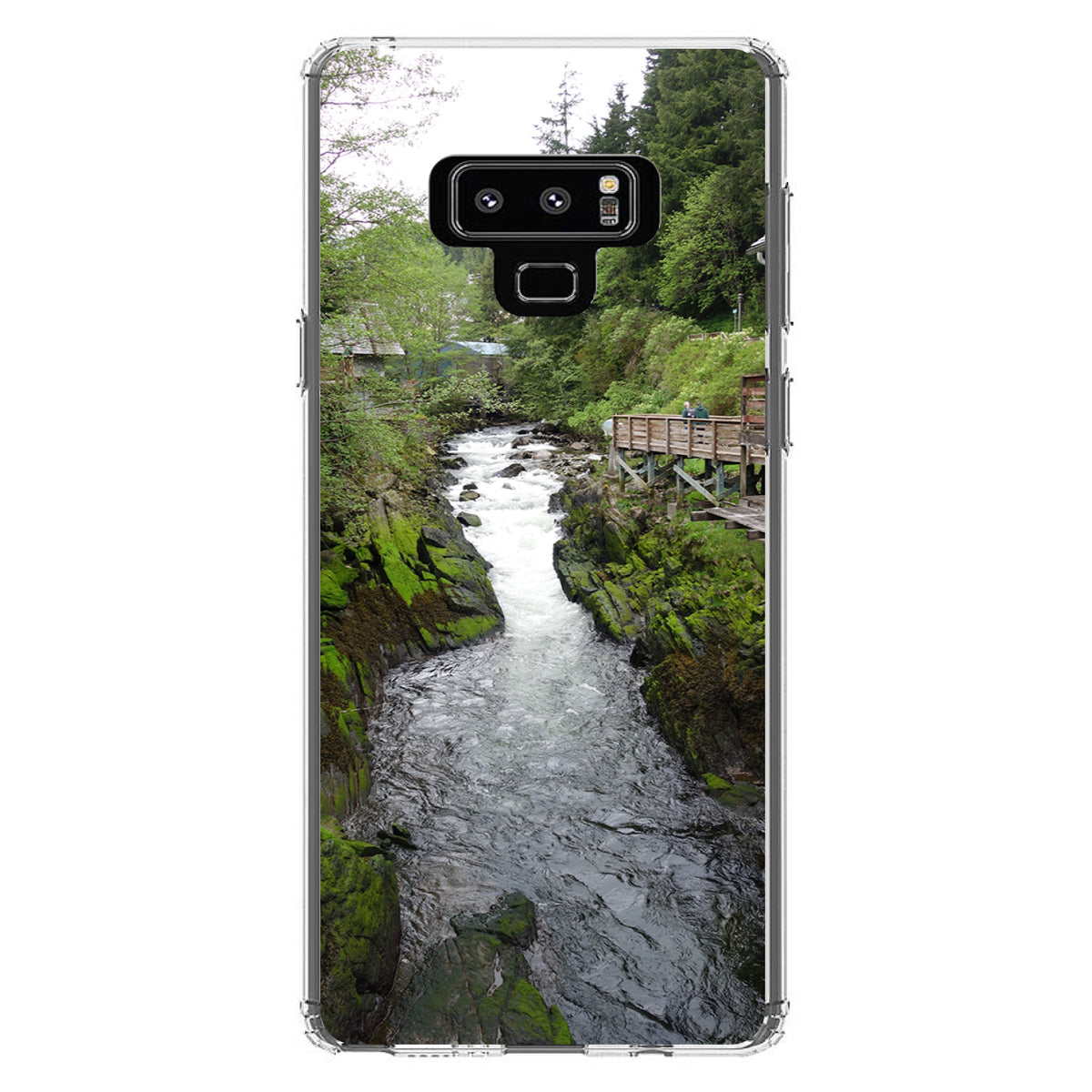Ketchikan Alaska Stream Clear Shockproof iPhone Case, view 11