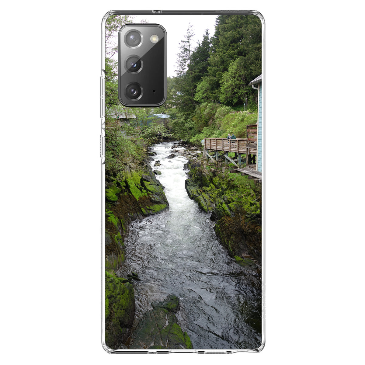 Ketchikan Alaska Stream Clear Shockproof iPhone Case, view 7