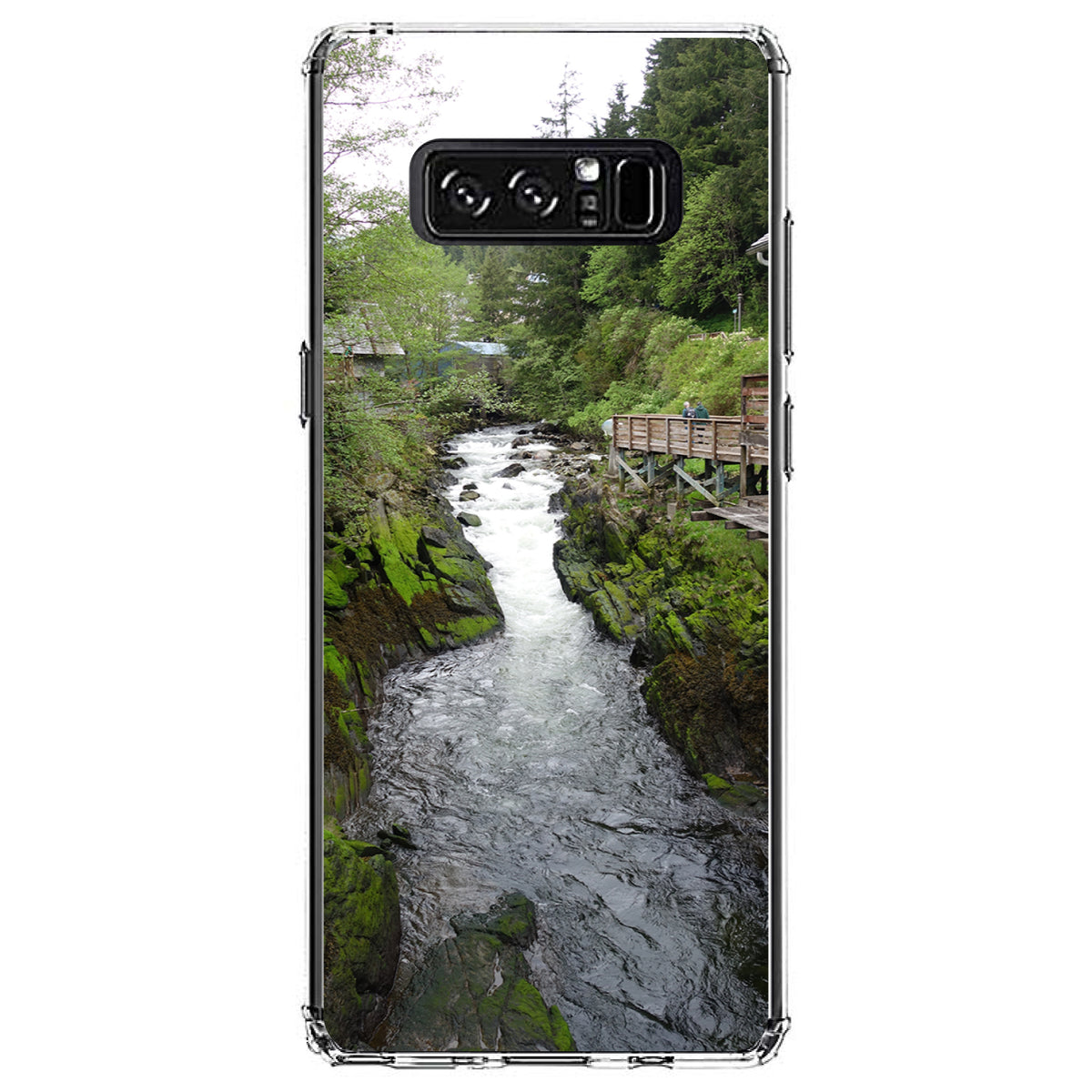 Ketchikan Alaska Stream Clear Shockproof iPhone Case, view 12