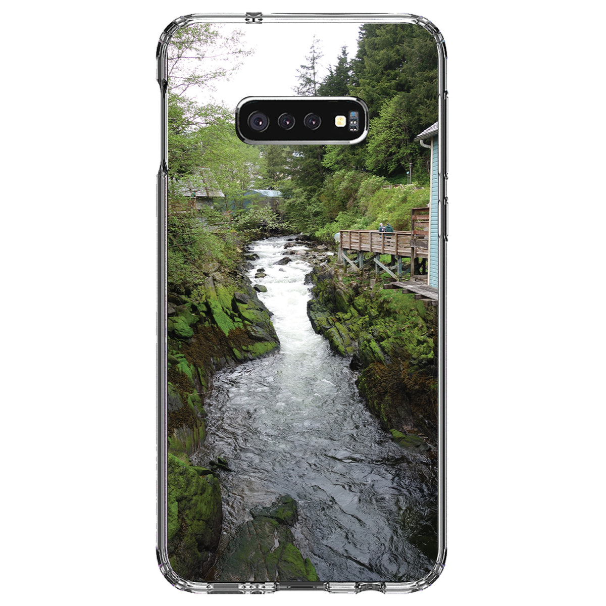 Ketchikan Alaska Stream Clear Shockproof iPhone Case, view 18