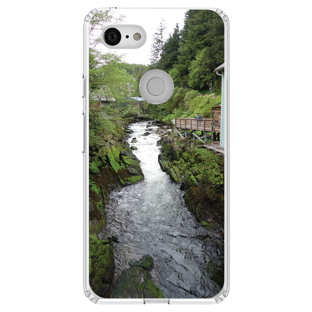 Ketchikan Alaska Stream Clear Shockproof iPhone Case, view 21