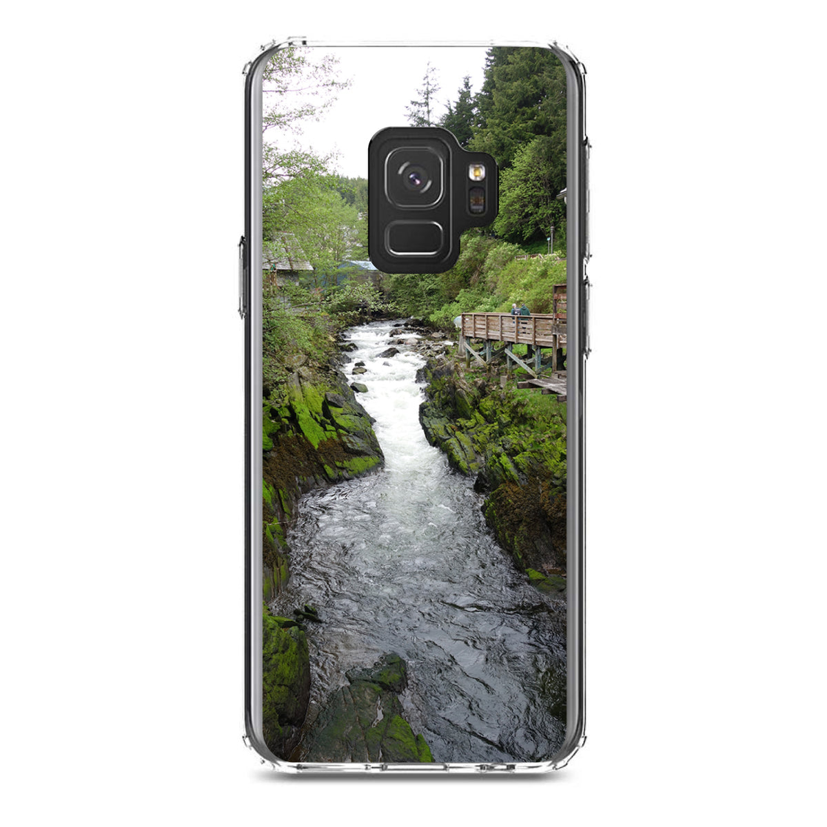 Ketchikan Alaska Stream Clear Shockproof iPhone Case, view 19