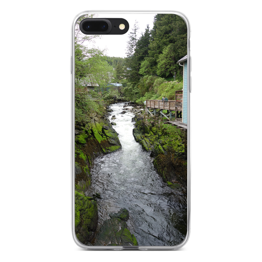 Ketchikan Alaska Stream Clear Shockproof iPhone Case, view 6