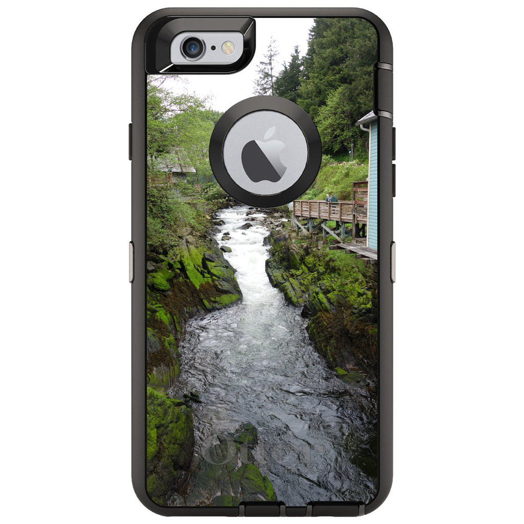 Ketchikan Alaska Stream OtterBox Defender Case for iPhone & Galaxy, view 4