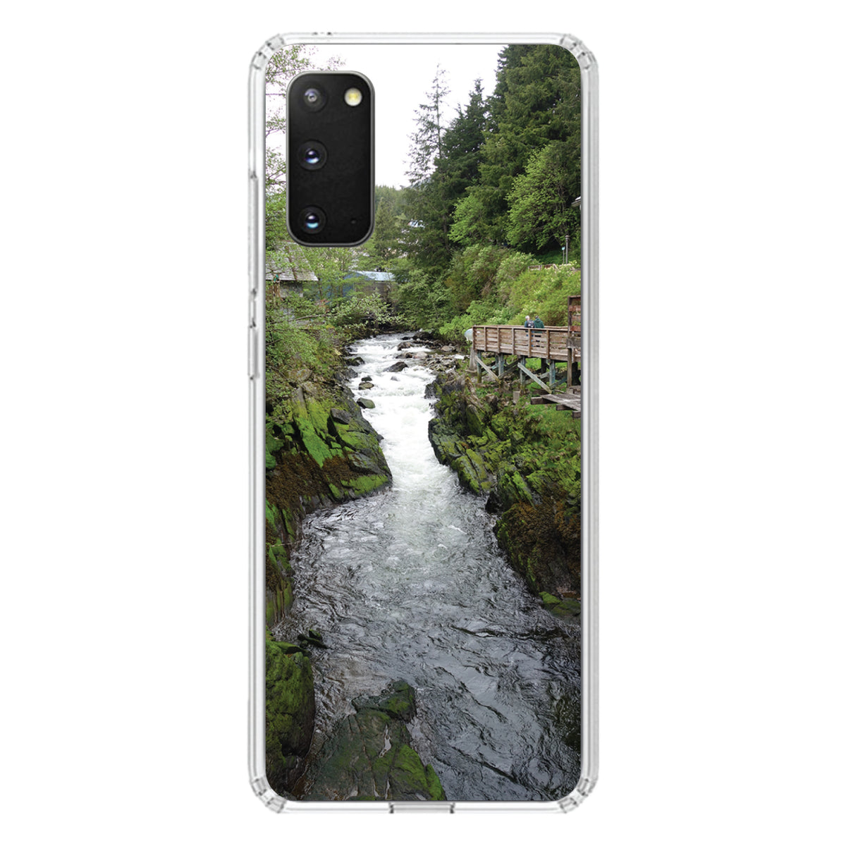 Ketchikan Alaska Stream Clear Shockproof iPhone Case, view 14