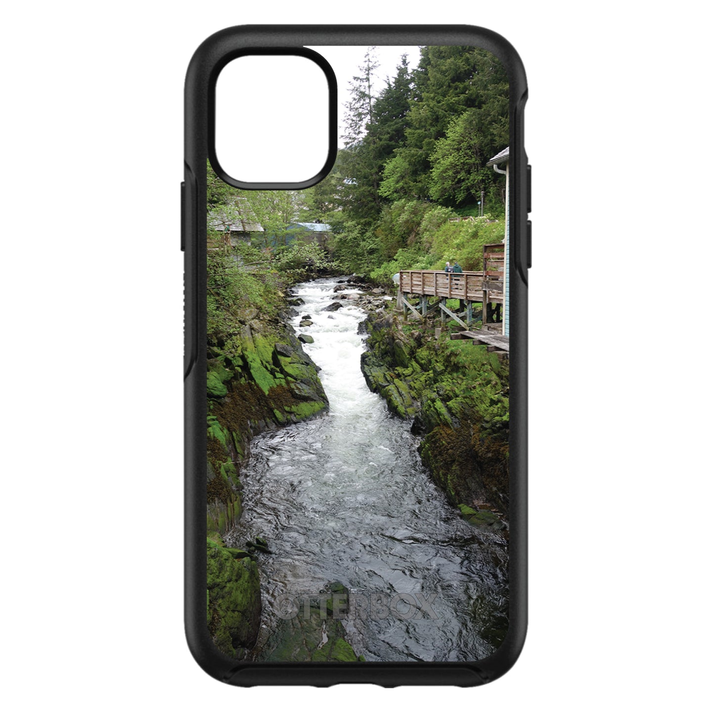 DistinctInk™ OtterBox Symmetry Series Case for Apple iPhone / Samsung Galaxy / Google Pixel - Ketchikan Alaska Stream