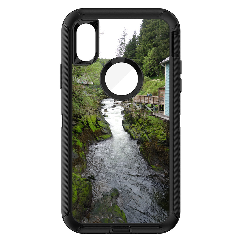 Ketchikan Alaska Stream OtterBox Defender Case for iPhone & Galaxy, view 3