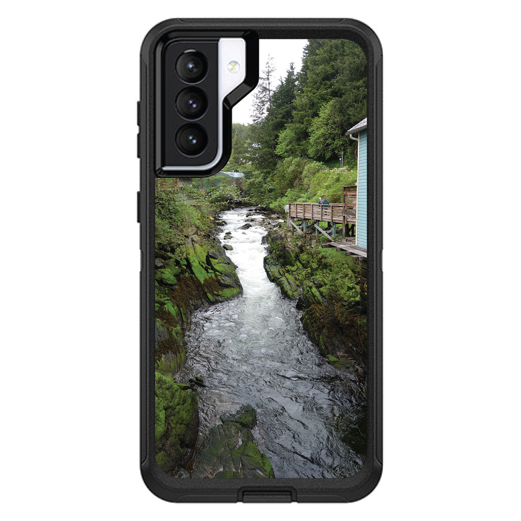 Ketchikan Alaska Stream OtterBox Defender Case for iPhone & Galaxy, view 5