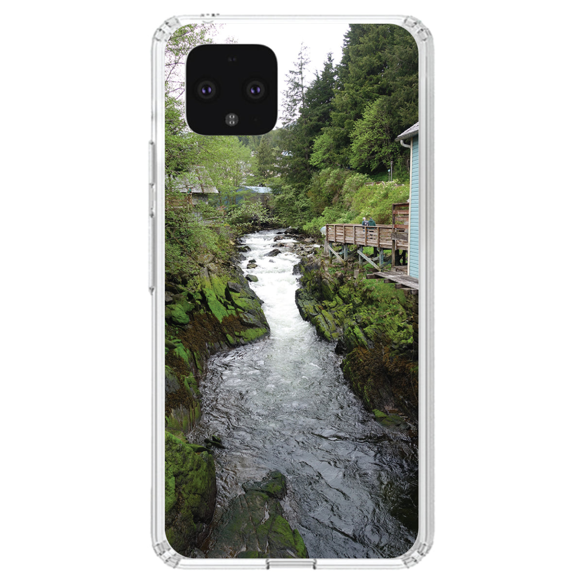 Ketchikan Alaska Stream Clear Shockproof iPhone Case, view 24