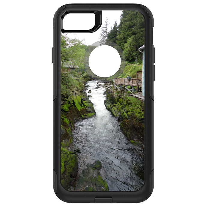 DistinctInk OtterBox Commuter Series Case for Apple iPhone or Samsung Galaxy - Ketchikan Alaska Stream