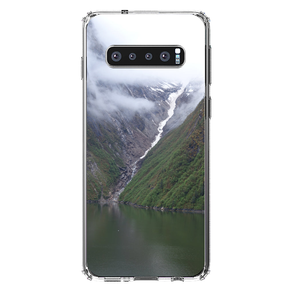 Tracy Arm Fjord Waterfall Clear Shockproof iPhone Case, view 17
