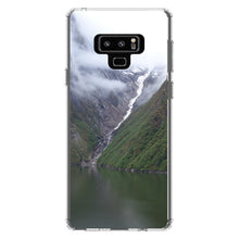 DistinctInk® Clear Shockproof Hybrid Case for Apple iPhone / Samsung Galaxy / Google Pixel - Tracy Arm Fjord Waterfall