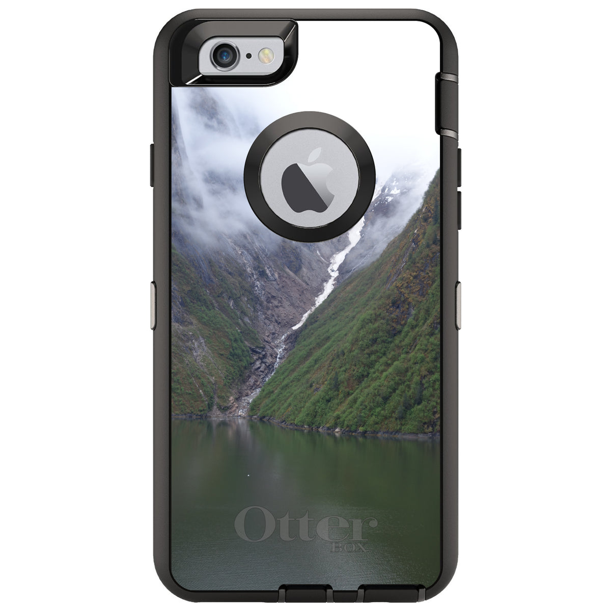 Tracy Arm Fjord Waterfall OtterBox Defender Case for iPhone & Galaxy, view 4