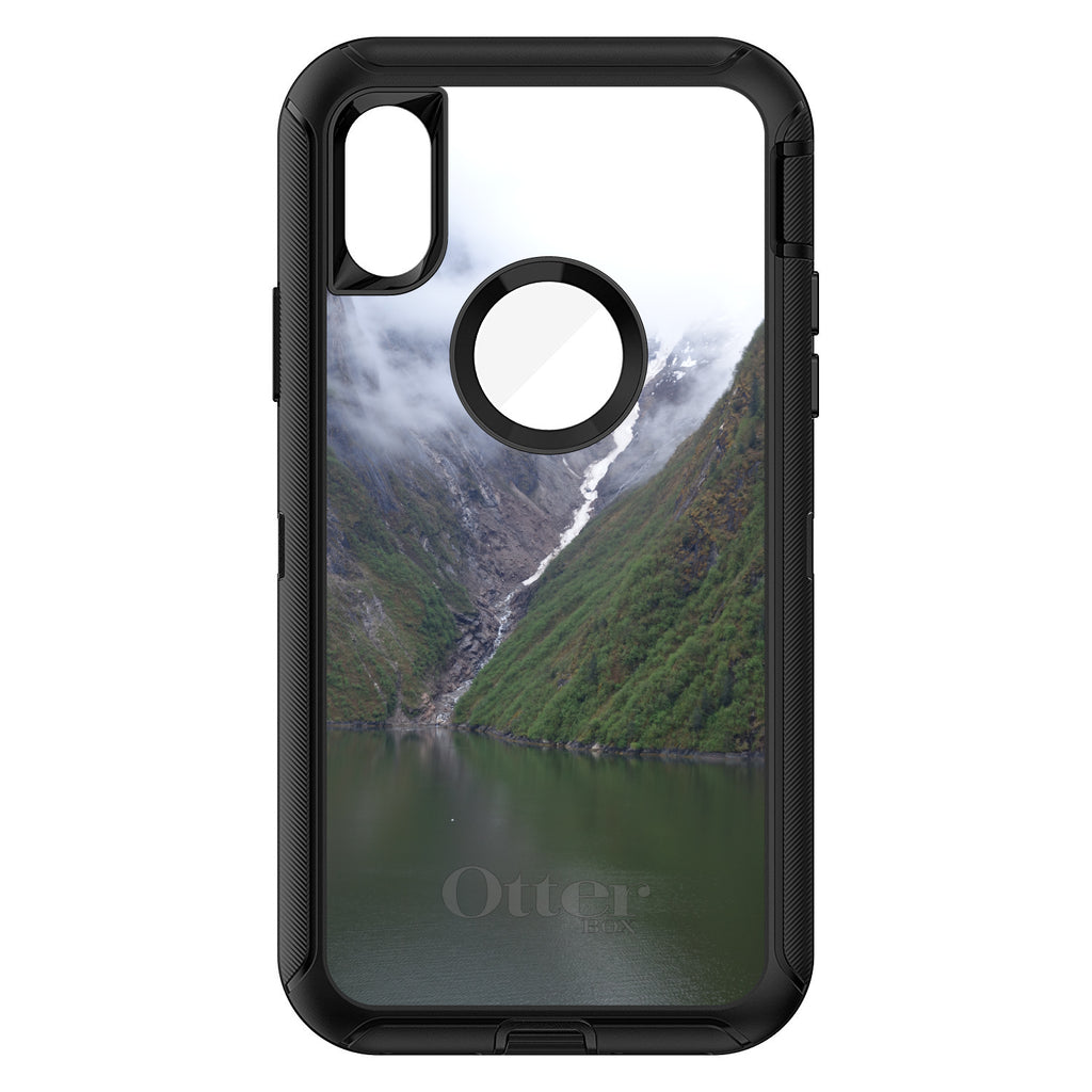 Tracy Arm Fjord Waterfall OtterBox Defender Case for iPhone & Galaxy, view 3