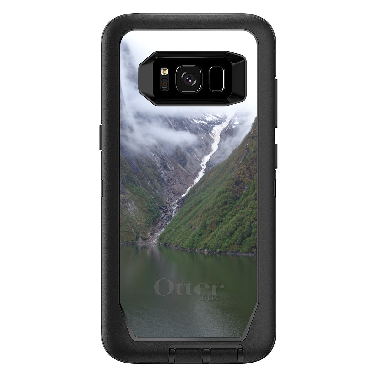 Tracy Arm Fjord Waterfall OtterBox Defender Case for iPhone & Galaxy, view 12