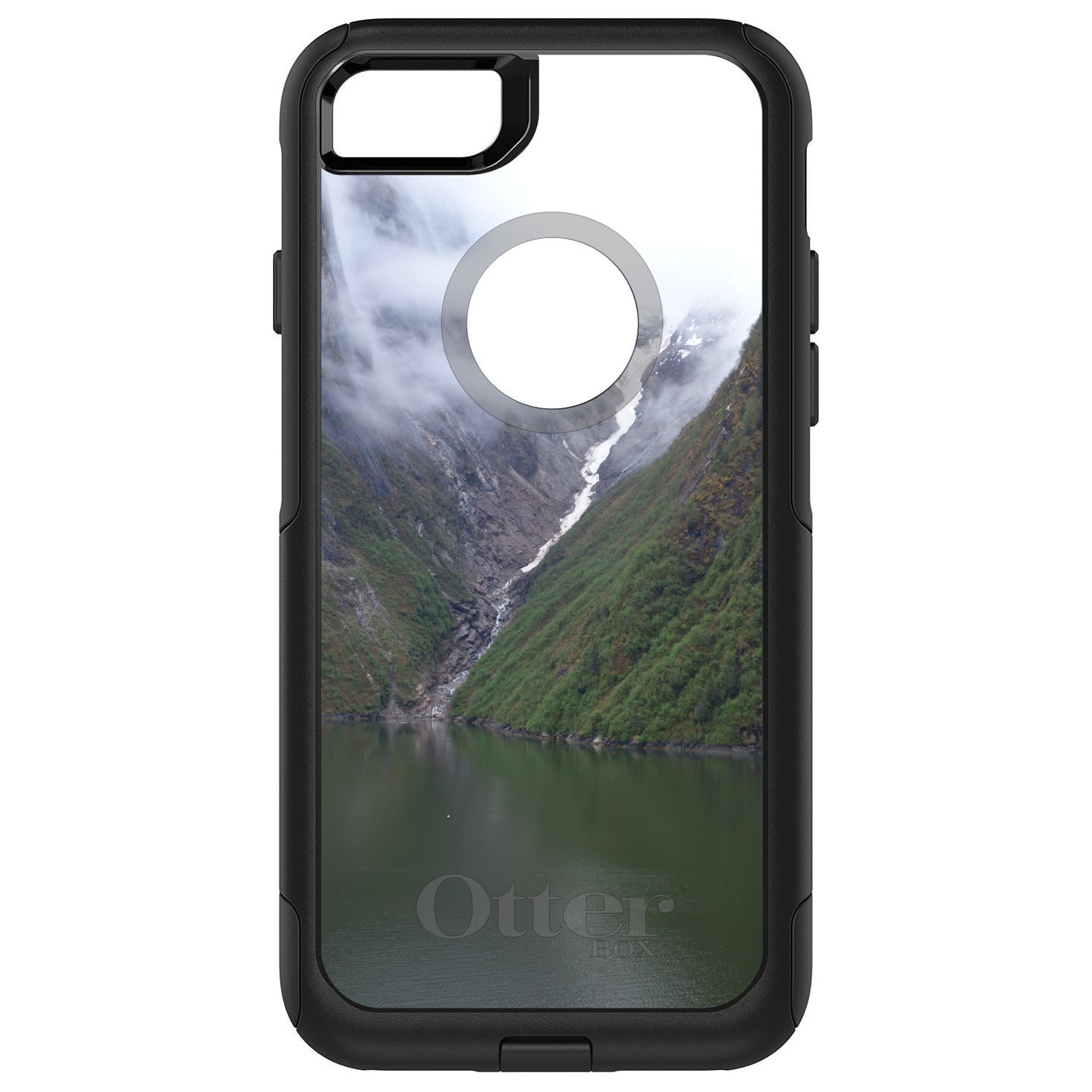 DistinctInk™ OtterBox Commuter Series Case for Apple iPhone or Samsung Galaxy - Tracy Arm Fjord Waterfall