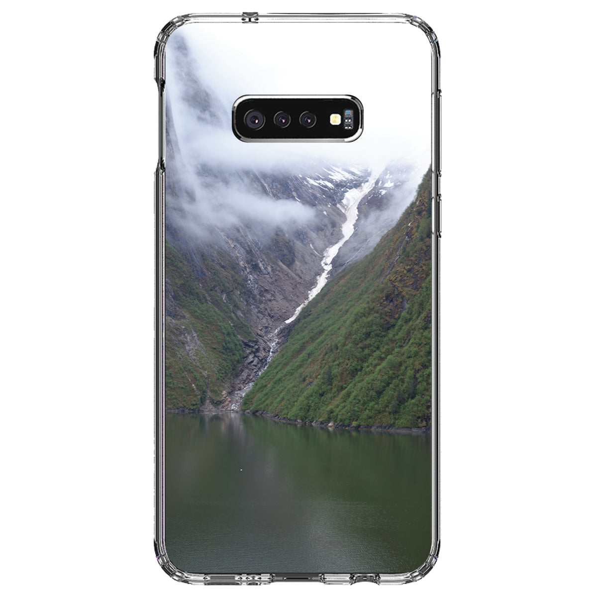 Tracy Arm Fjord Waterfall Clear Shockproof iPhone Case, view 18