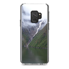 DistinctInk® Clear Shockproof Hybrid Case for Apple iPhone / Samsung Galaxy / Google Pixel - Tracy Arm Fjord Waterfall