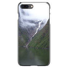 DistinctInk® Hard Plastic Snap-On Case for Apple iPhone or Samsung Galaxy - Tracy Arm Fjord Waterfall