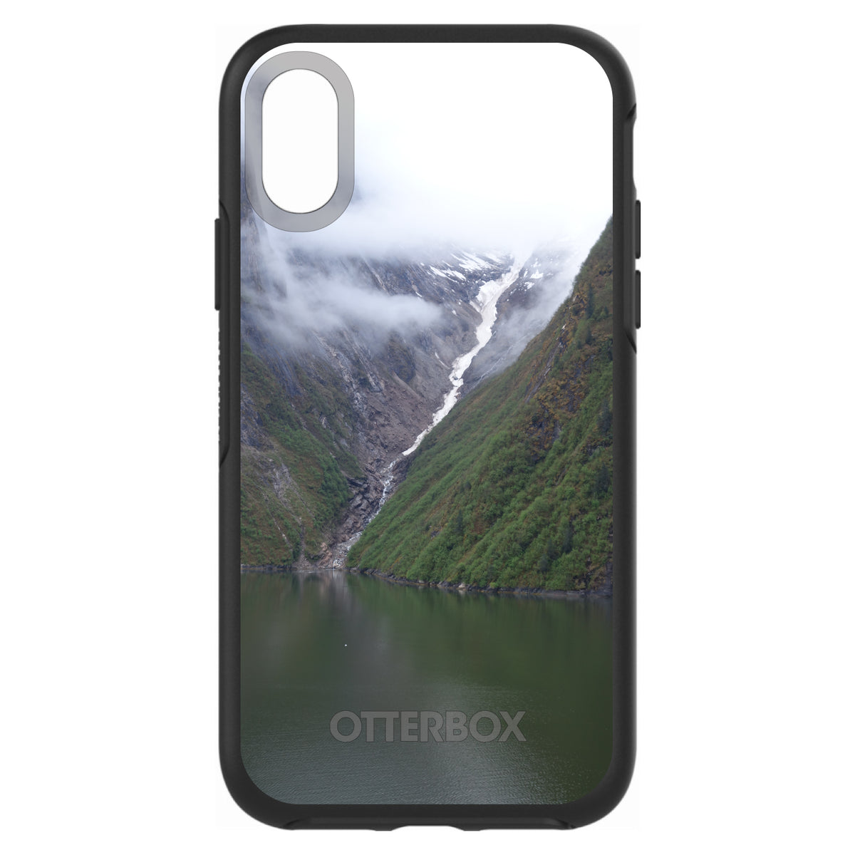 Tracy Arm Fjord Waterfall OtterBox Symmetry Case for iPhone & Galaxy, view 4