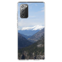 DistinctInk® Clear Shockproof Hybrid Case for Apple iPhone / Samsung Galaxy / Google Pixel - Skagway Alaska Mountains