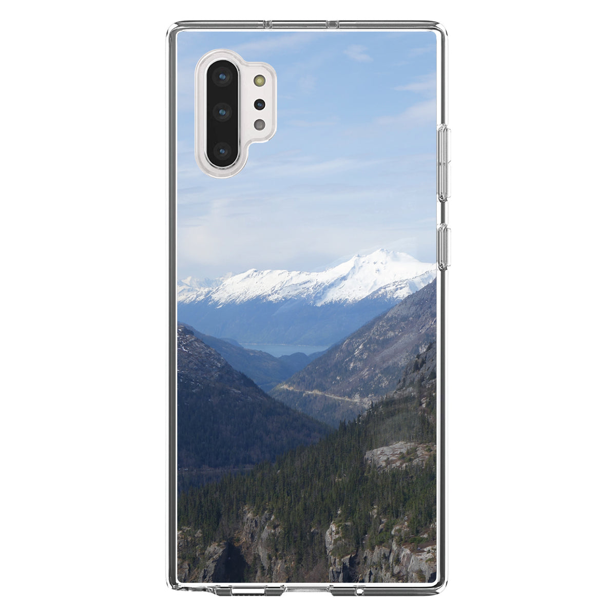 Skagway Alaska Mountains Clear Shockproof iPhone Case, view 10