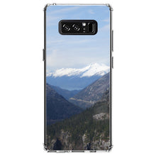 DistinctInk® Clear Shockproof Hybrid Case for Apple iPhone / Samsung Galaxy / Google Pixel - Skagway Alaska Mountains