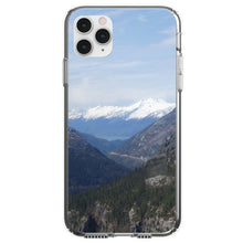 DistinctInk® Clear Shockproof Hybrid Case for Apple iPhone / Samsung Galaxy / Google Pixel - Skagway Alaska Mountains