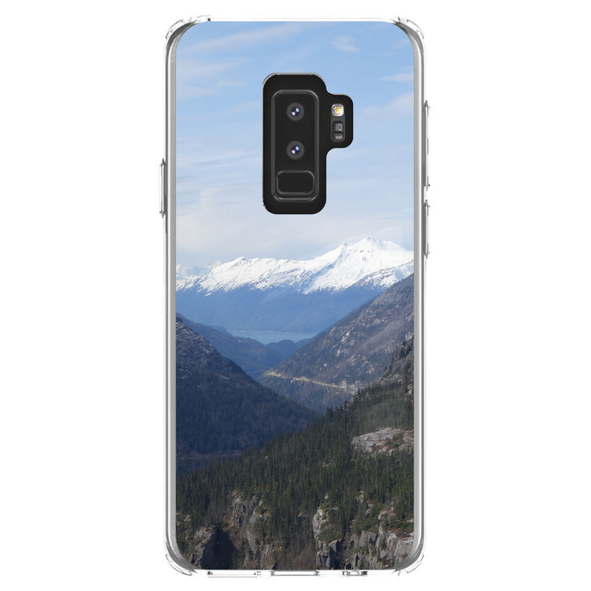 Skagway Alaska Mountains Clear Shockproof iPhone Case, view 20