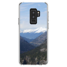DistinctInk® Clear Shockproof Hybrid Case for Apple iPhone / Samsung Galaxy / Google Pixel - Skagway Alaska Mountains