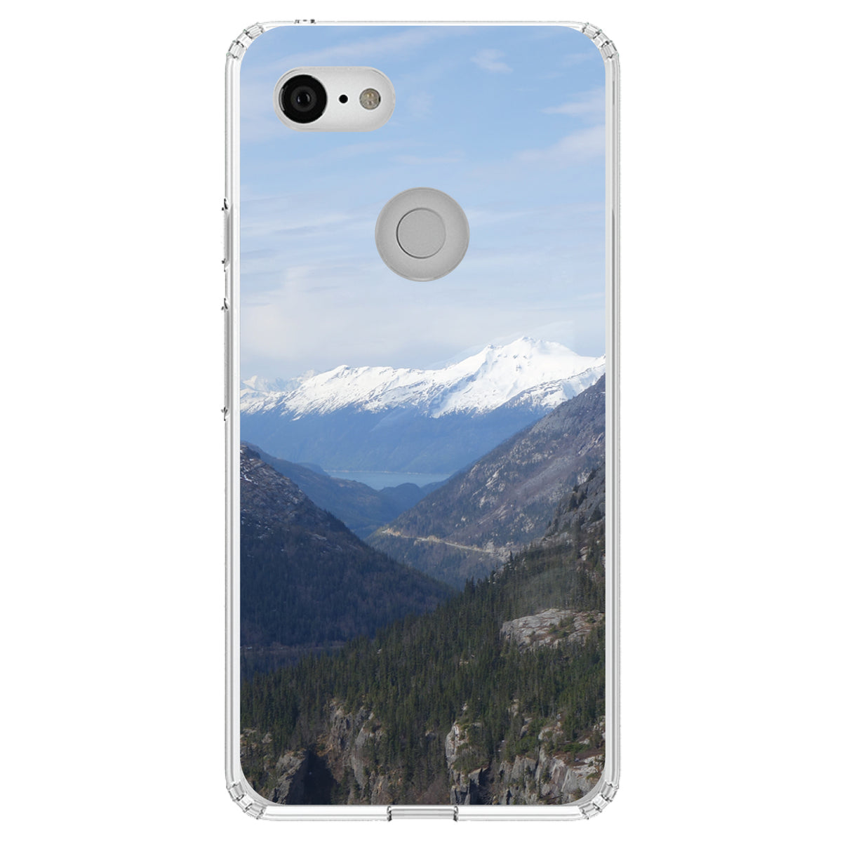 Skagway Alaska Mountains Clear Shockproof iPhone Case, view 22