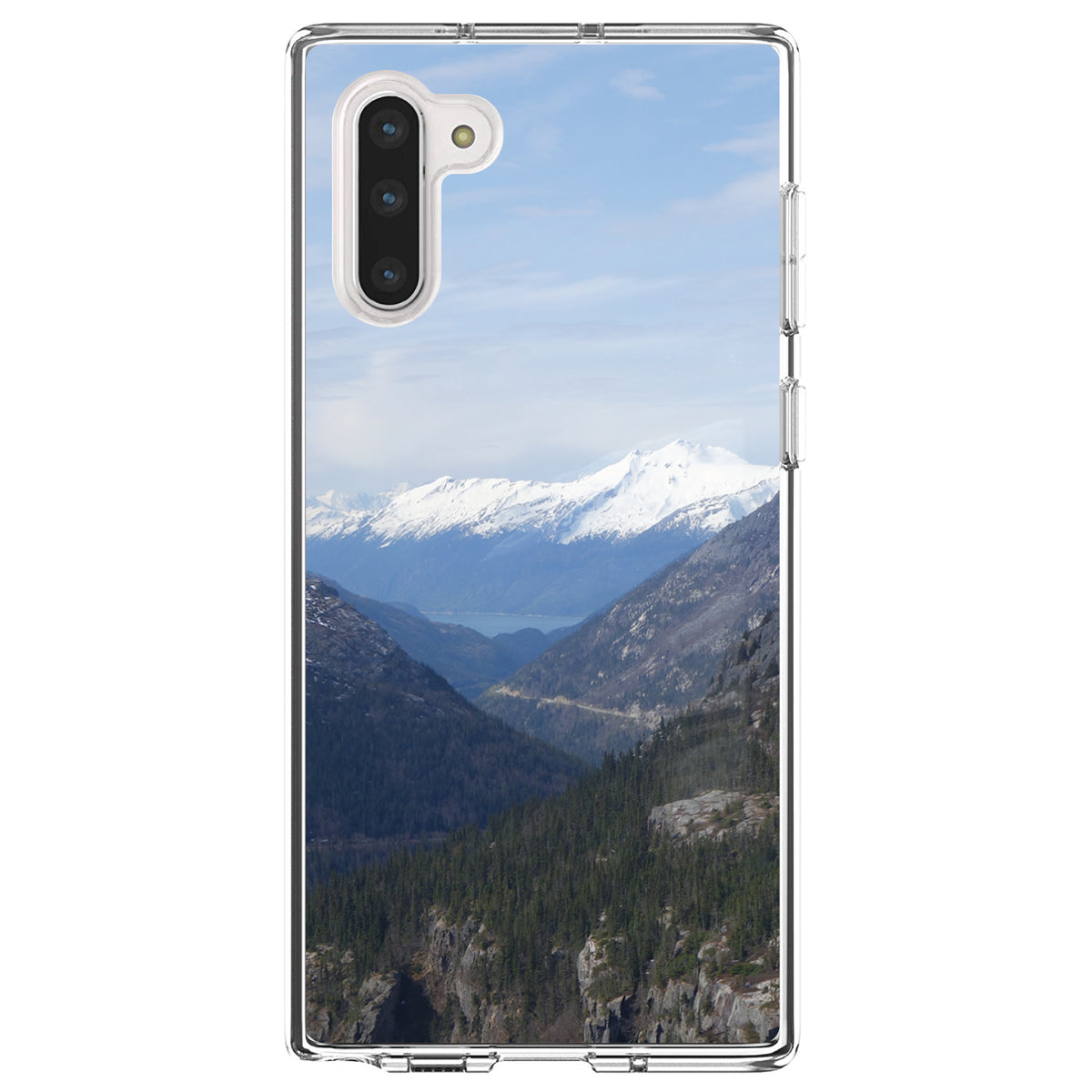Skagway Alaska Mountains Clear Shockproof iPhone Case, view 9