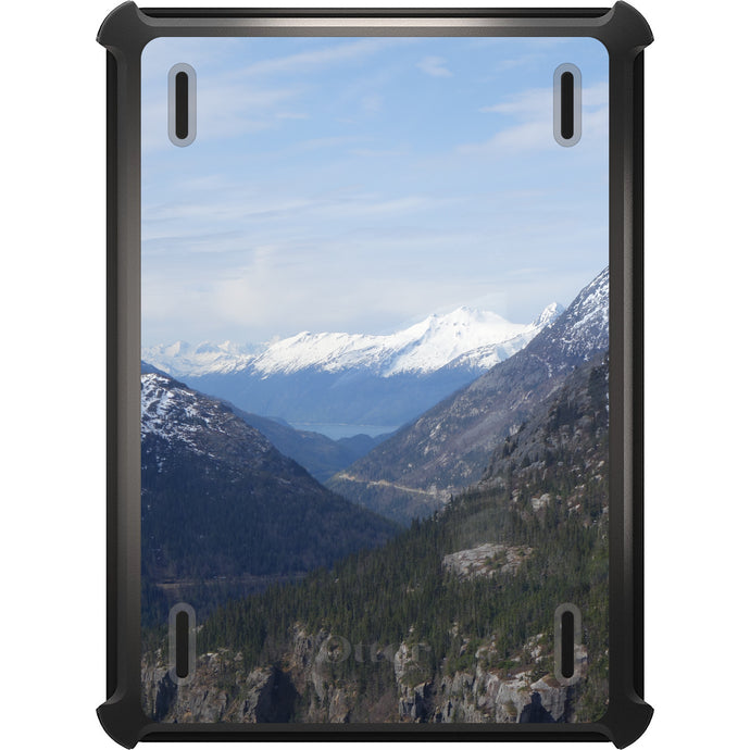 DistinctInk™ OtterBox Defender Series Case for Apple iPad / iPad Pro / iPad Air / iPad Mini - Skagway Alaska Mountains