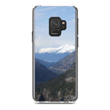 DistinctInk® Clear Shockproof Hybrid Case for Apple iPhone / Samsung Galaxy / Google Pixel - Skagway Alaska Mountains