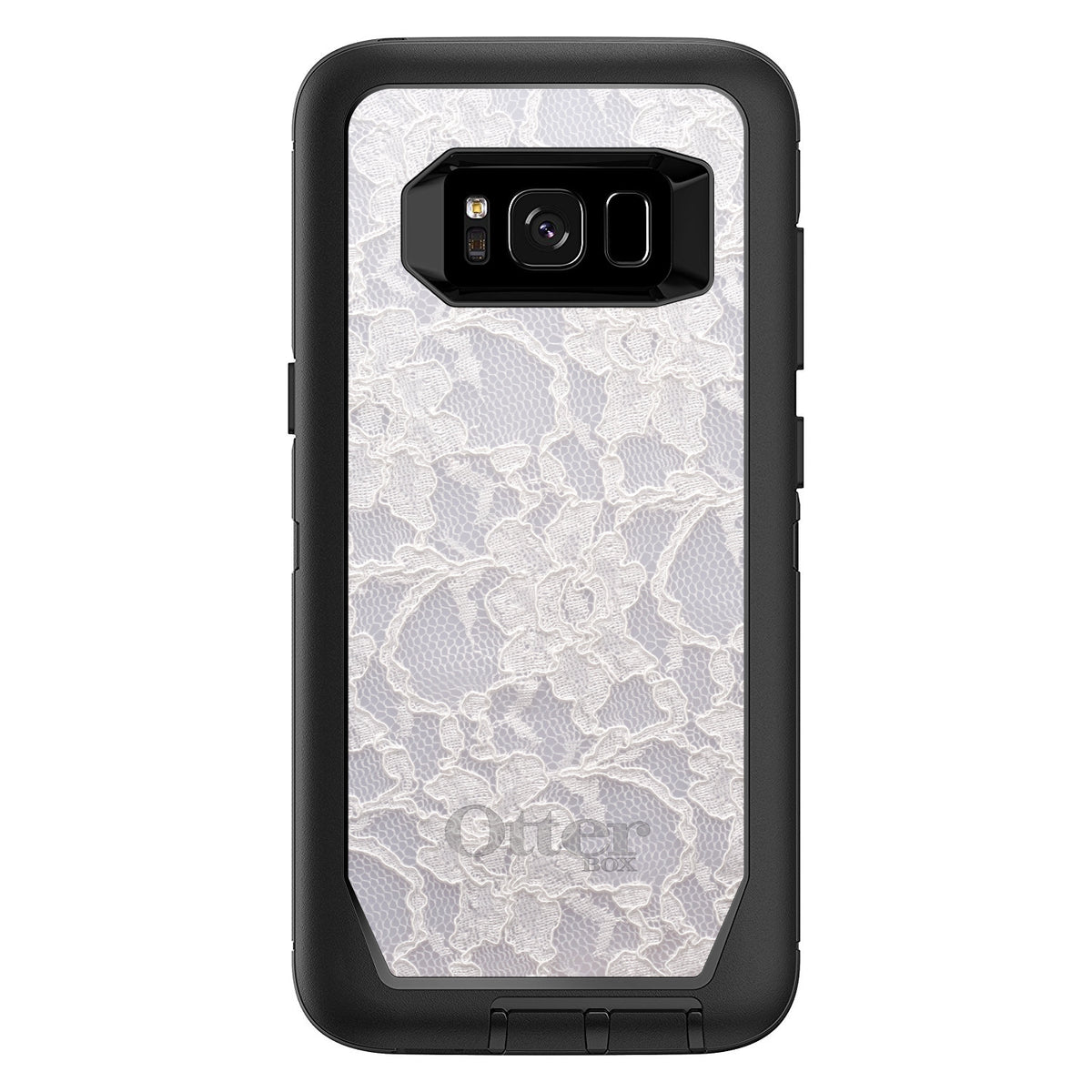 White Lace Wedding OtterBox Defender Case for iPhone & Galaxy, view 12