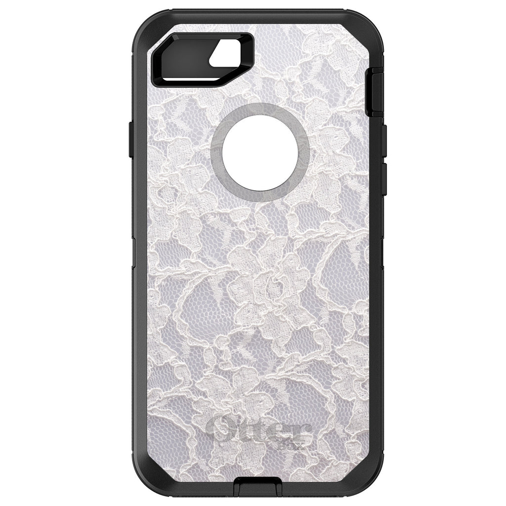 White Lace Wedding OtterBox Defender Case for iPhone & Galaxy