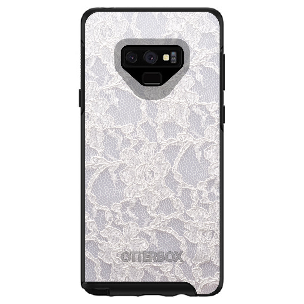 White Lace Wedding OtterBox Symmetry Case for iPhone & Galaxy, view 13