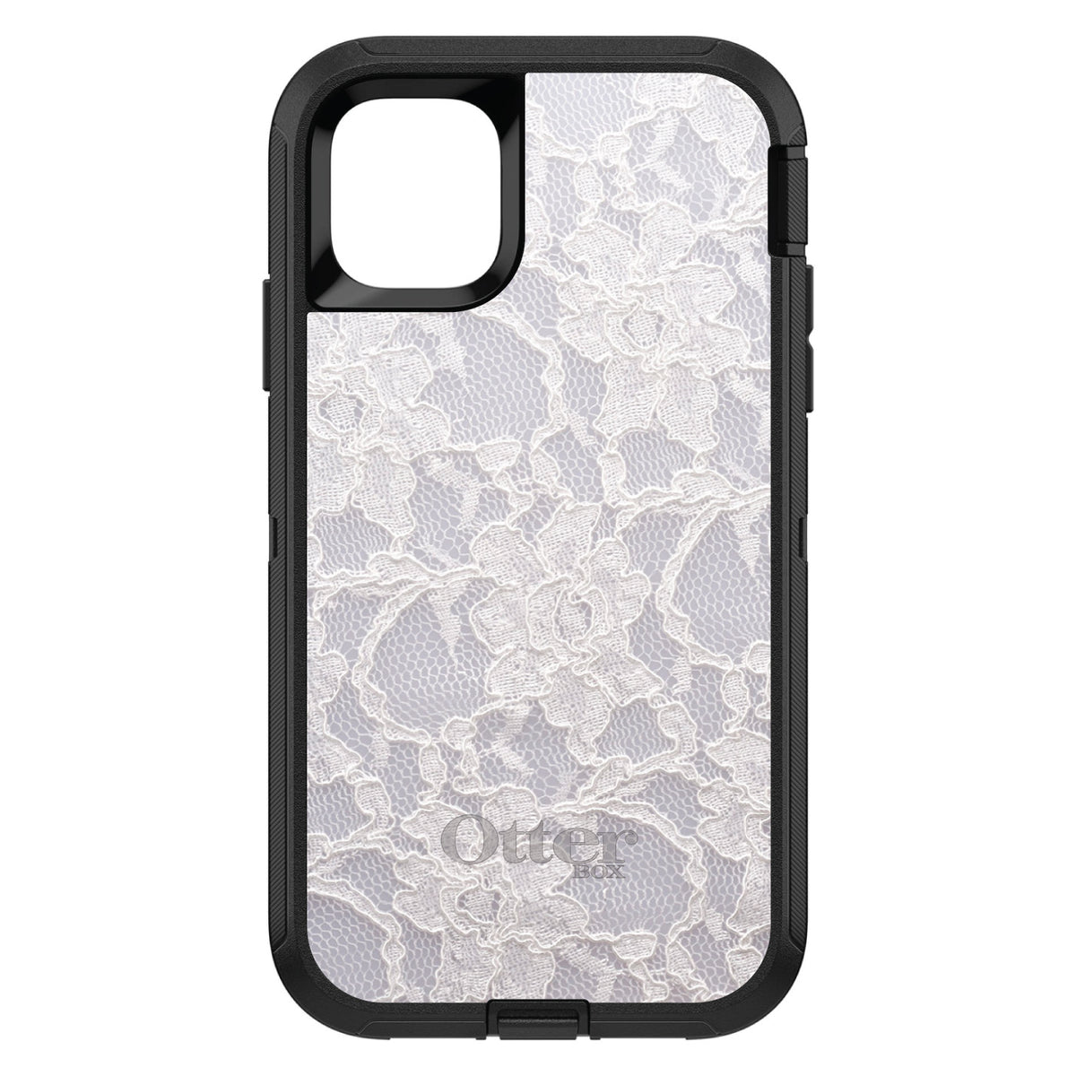 White Lace Wedding OtterBox Defender Case for iPhone & Galaxy, view 2