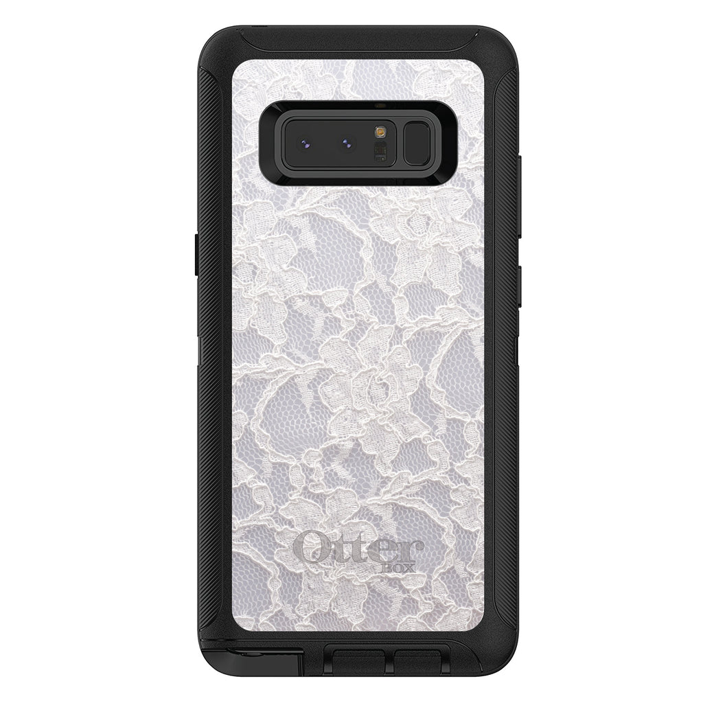 White Lace Wedding OtterBox Defender Case for iPhone & Galaxy, view 17