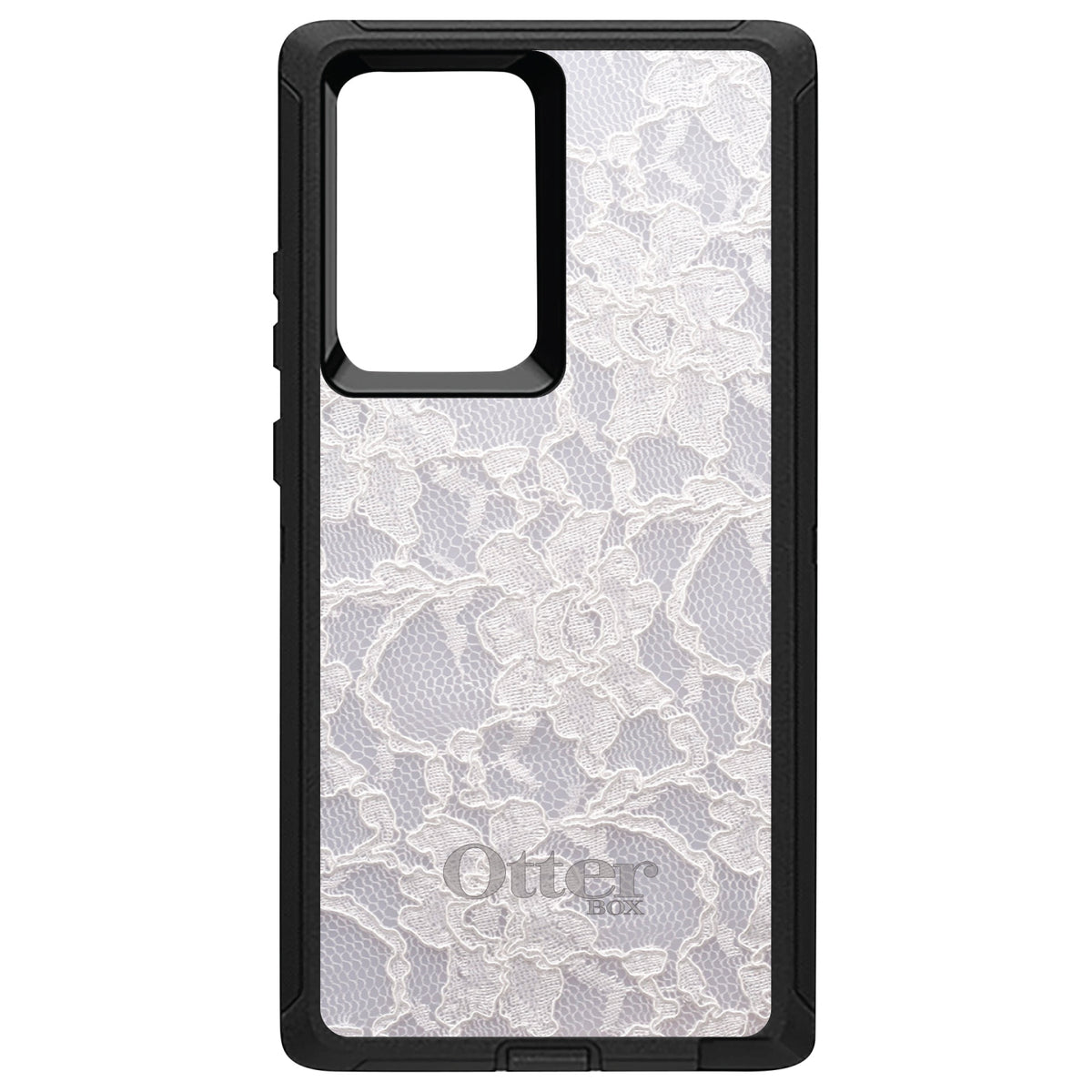 White Lace Wedding OtterBox Defender Case for iPhone & Galaxy, view 13
