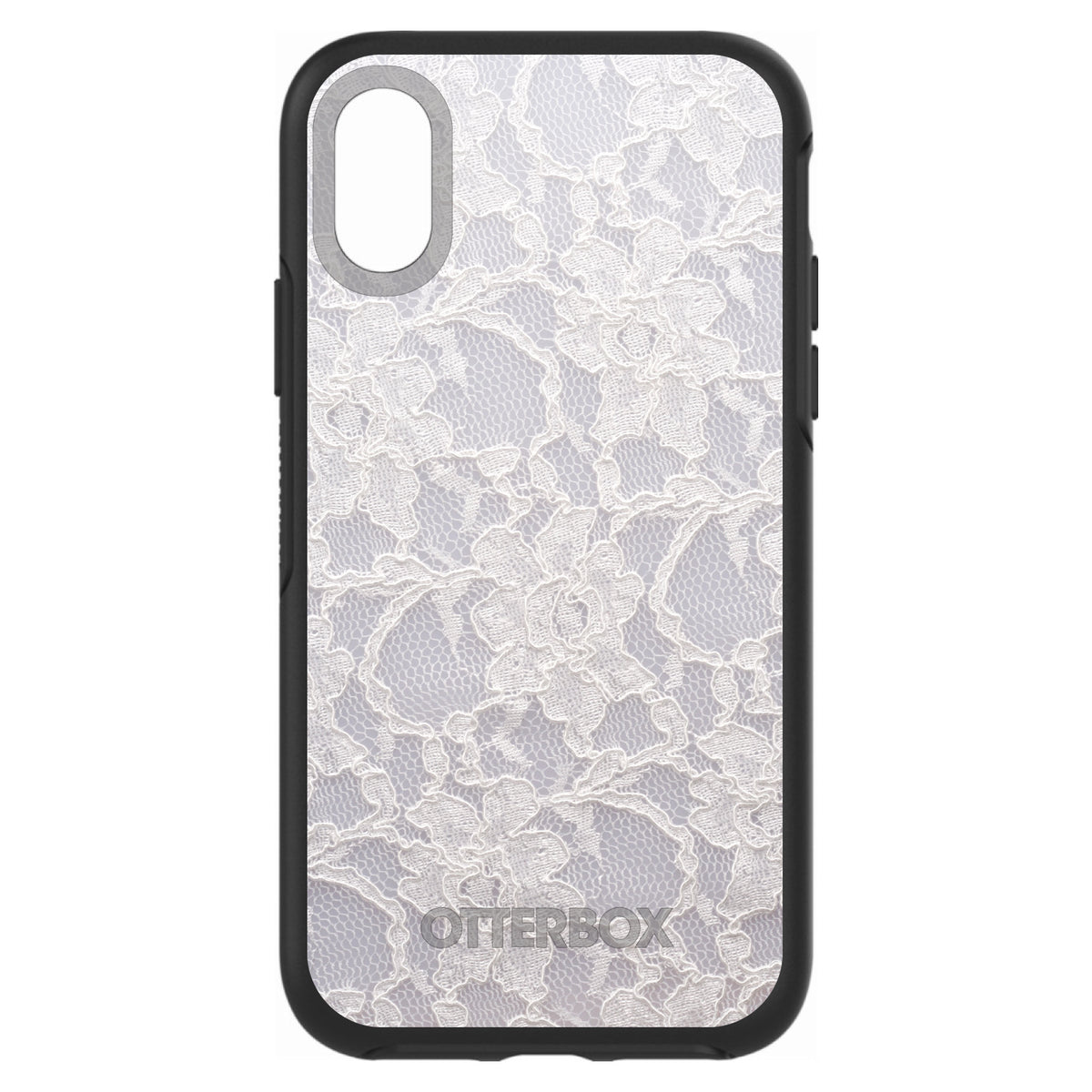 White Lace Wedding OtterBox Symmetry Case for iPhone & Galaxy, view 4