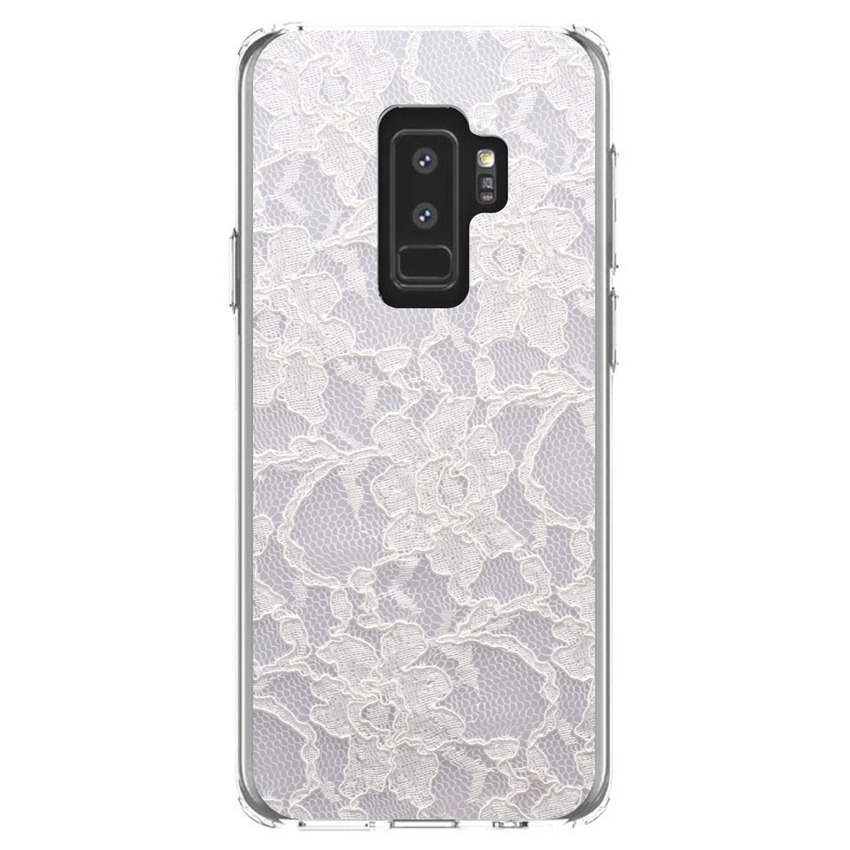 White Lace Wedding Clear Shockproof iPhone Case, view 20