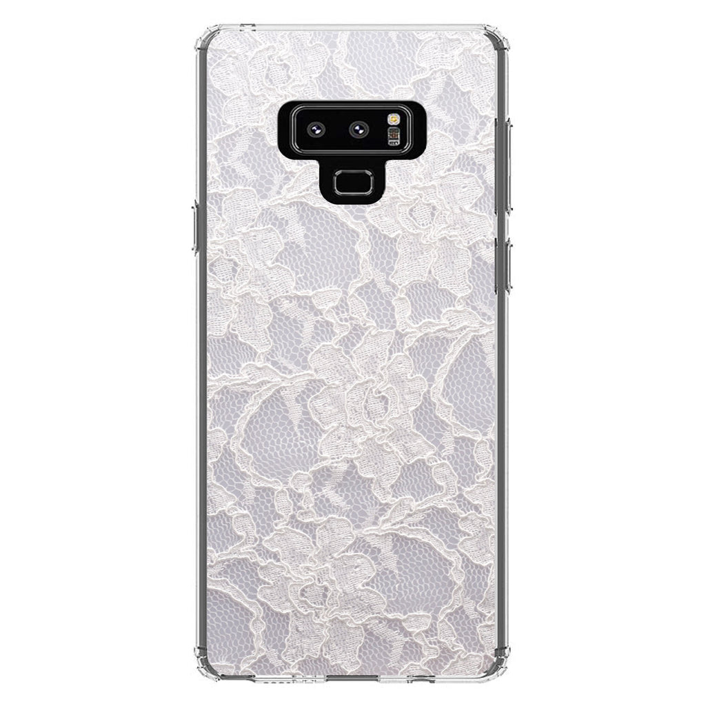 White Lace Wedding Clear Shockproof iPhone Case, view 11