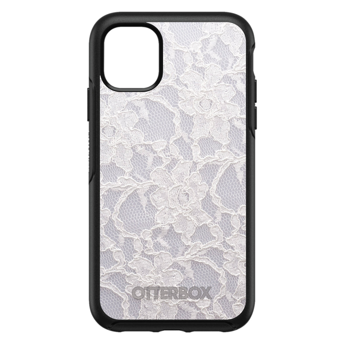 White Lace Wedding OtterBox Symmetry Case for iPhone & Galaxy, view 3
