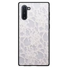 DistinctInk® Hard Plastic Snap-On Case for Apple iPhone or Samsung Galaxy - White Lace Wedding