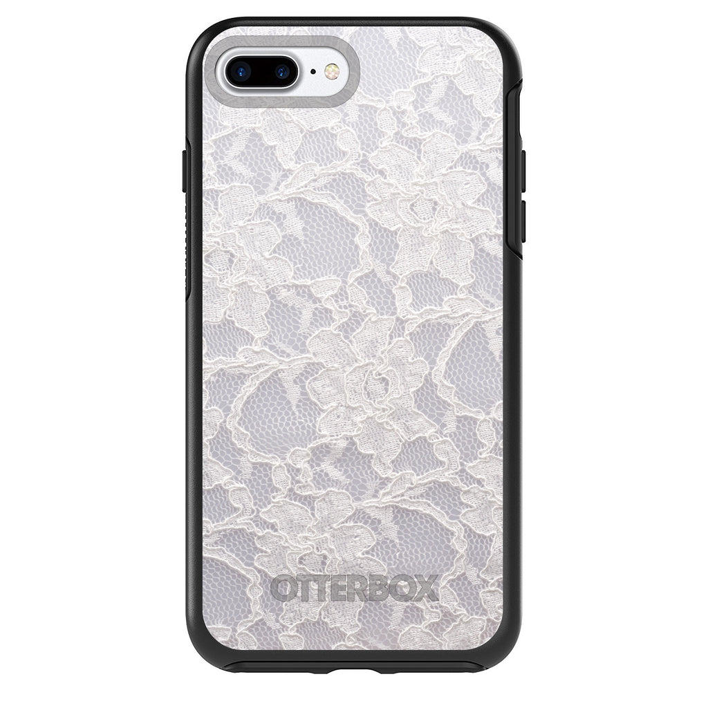 White Lace Wedding OtterBox Symmetry Case for iPhone & Galaxy, view 2