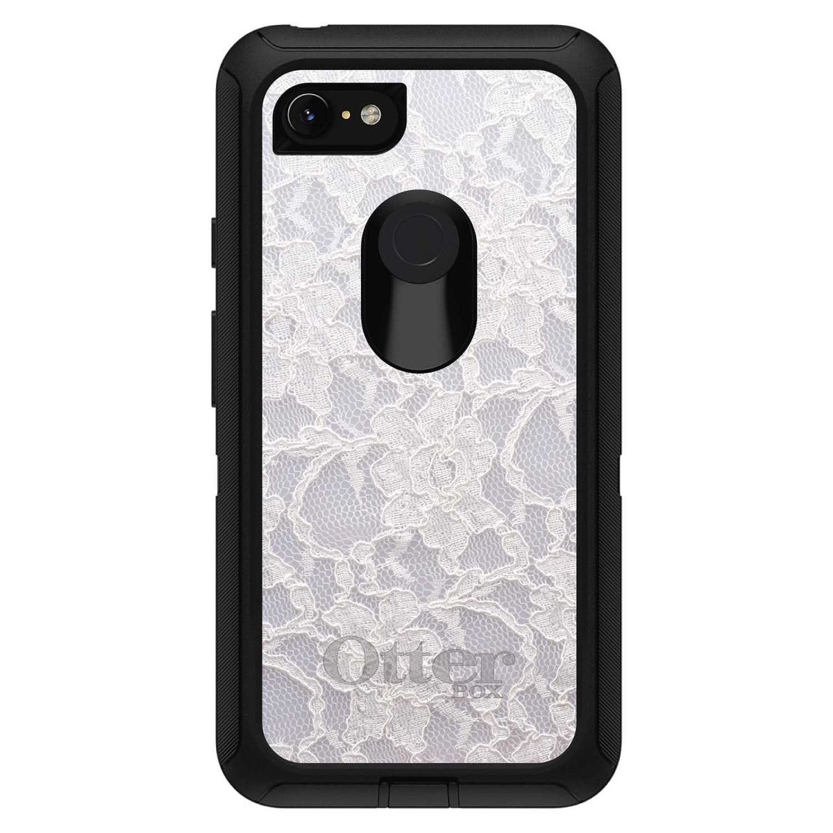 White Lace Wedding OtterBox Defender Case for iPhone & Galaxy, view 18