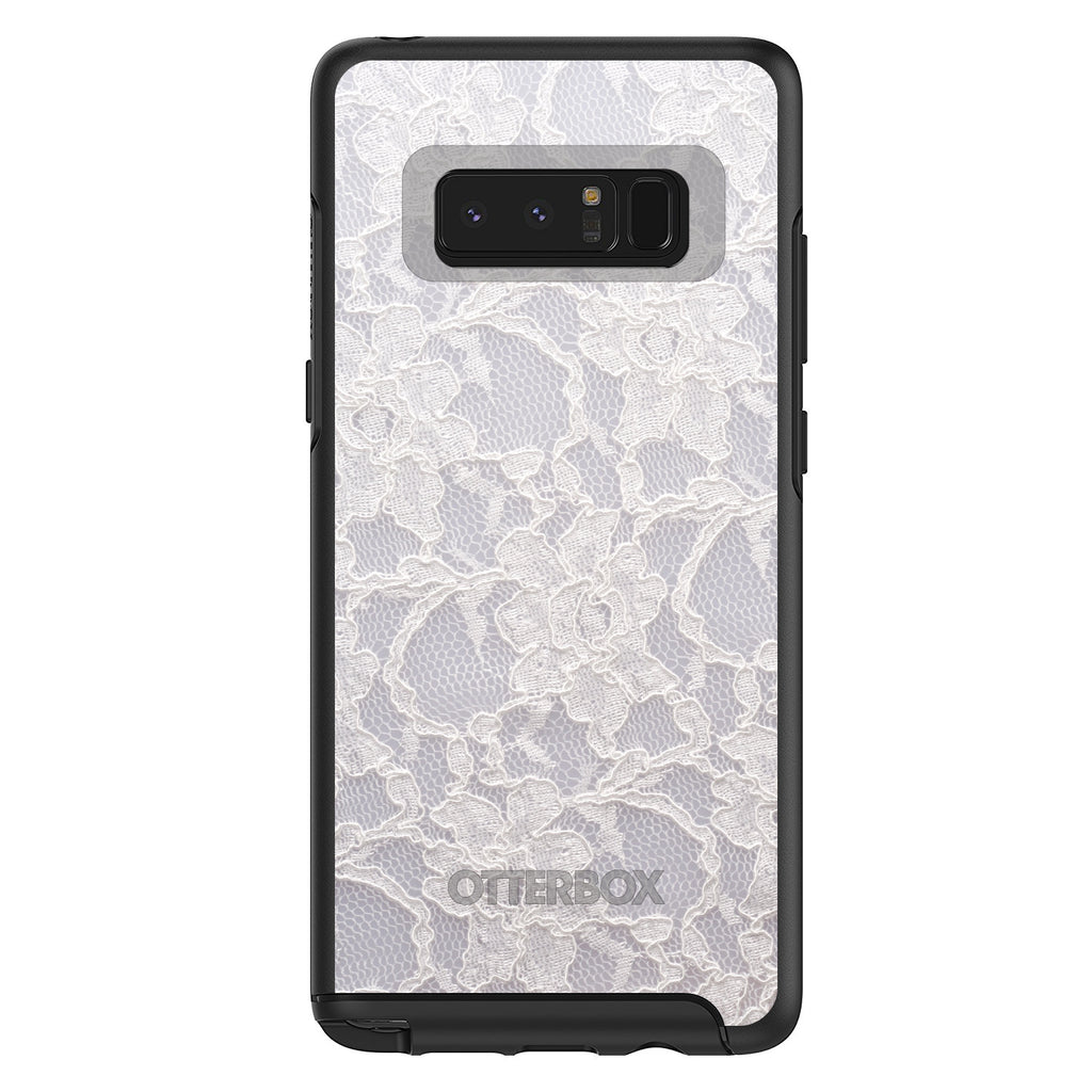 White Lace Wedding OtterBox Symmetry Case for iPhone & Galaxy, view 14